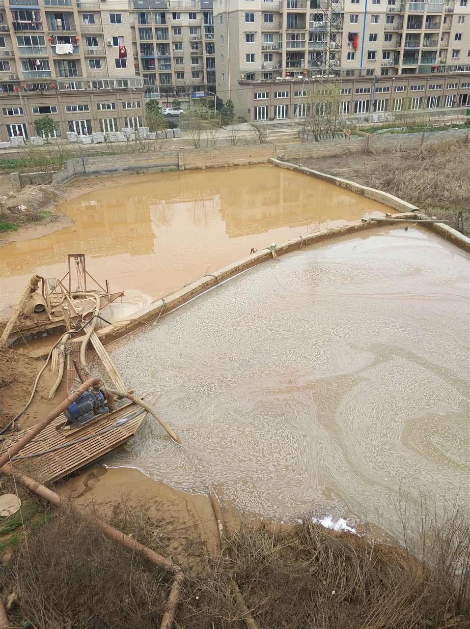 鄂托克前沉淀池淤泥清理-厂区废水池淤泥清淤