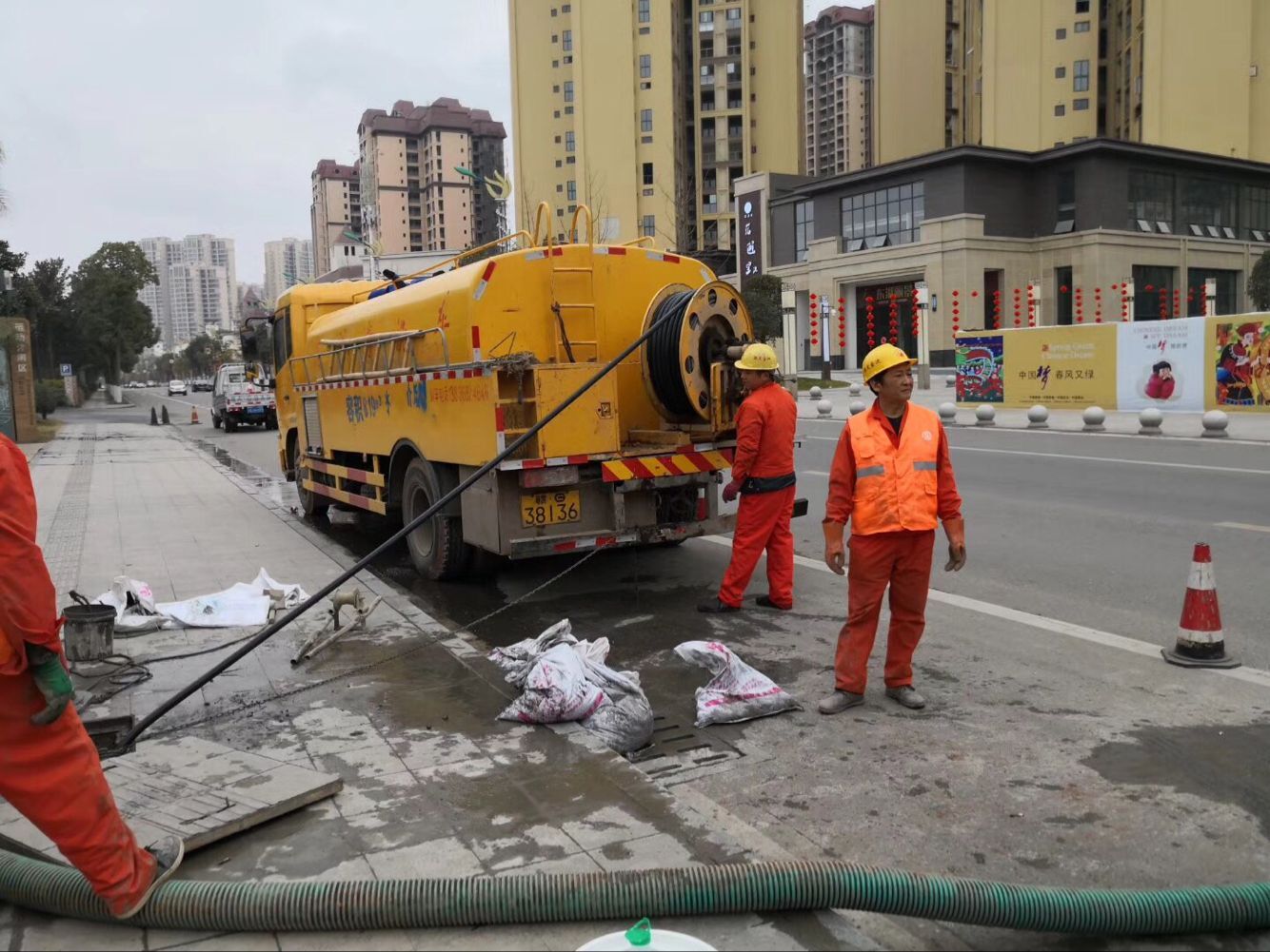 鄂托克前排污管道清淤-管道清洗
